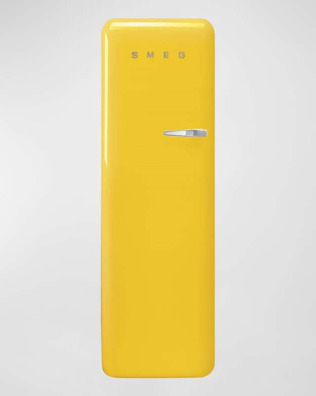 FAB28 Retro-Style Refrigerator with Internal Freezer, Left Hinge